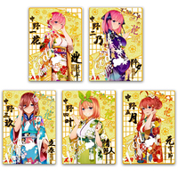 Anime Goddess Story Nakano Ichika Nakano Nino Metal Card Game Collection Rare Cards Children's Toys Boys Birthday Gifts