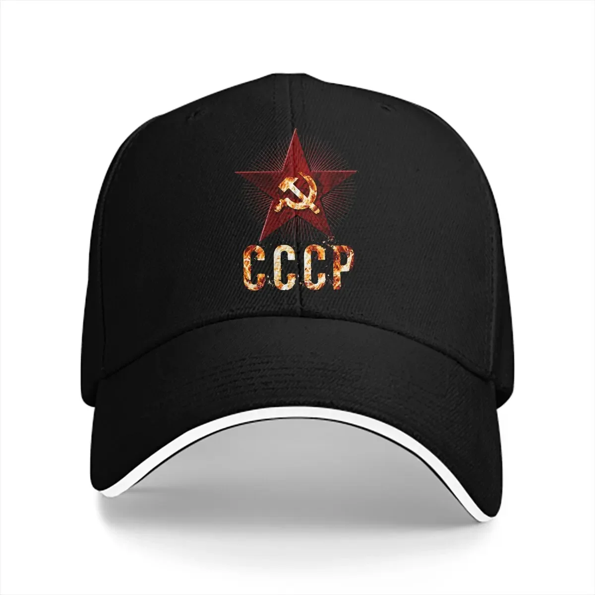 Russian USSR CCCP Multicolor Hat Peaked Men's Cap Cccp Red Star Personalized Visor Protection Hats