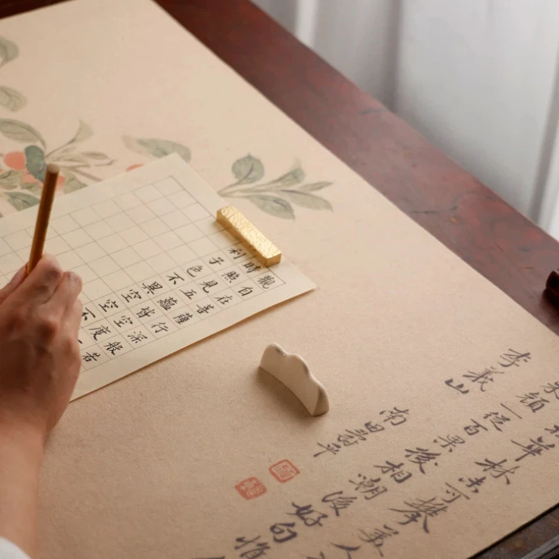 Chinese Calligraphy Painted Felt Mat Multifunctional Double Sided Felt Pads Creative Ancient Style Writing Painting Art Felt Mat