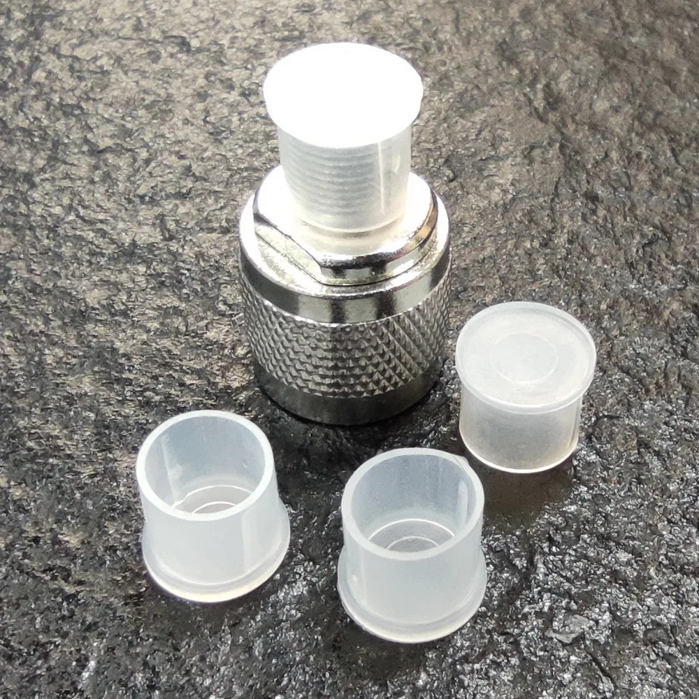 F Type Connector Protective Cover White Plastic Wireless Satellite TV Receiver British System F Connector Protective Cap
