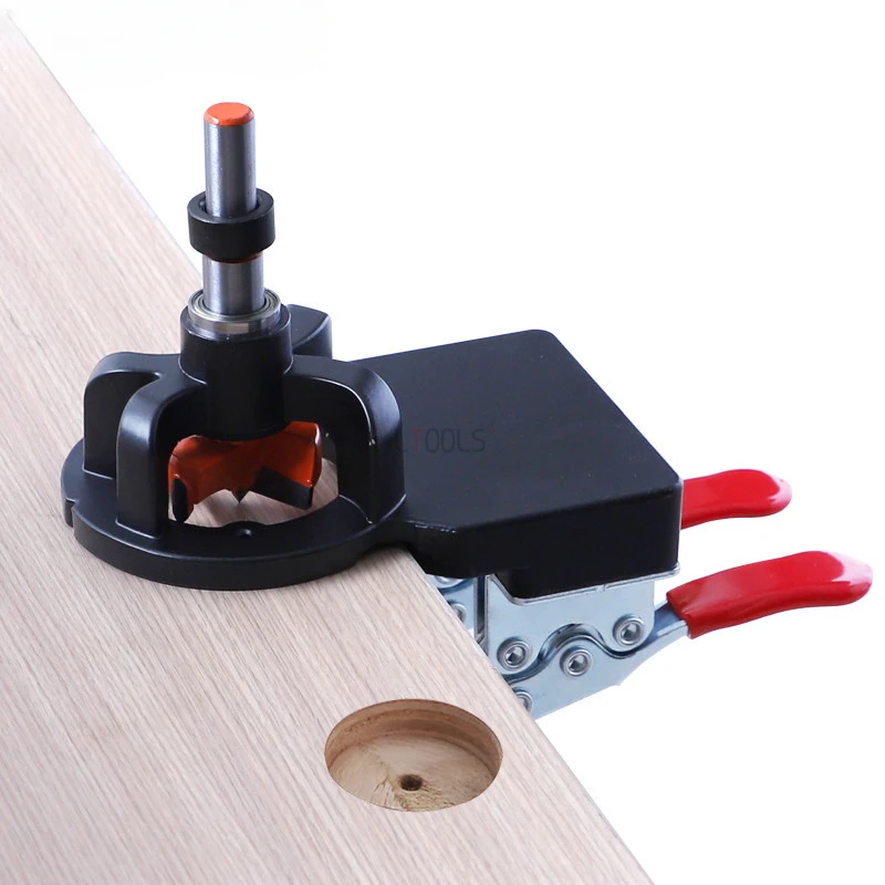 35mm Aluminum Alloy Hinge Hole Opener Adjustable Margin Double Clip Style Cabinet Wood Panel Punching Locator Woodworking Tools