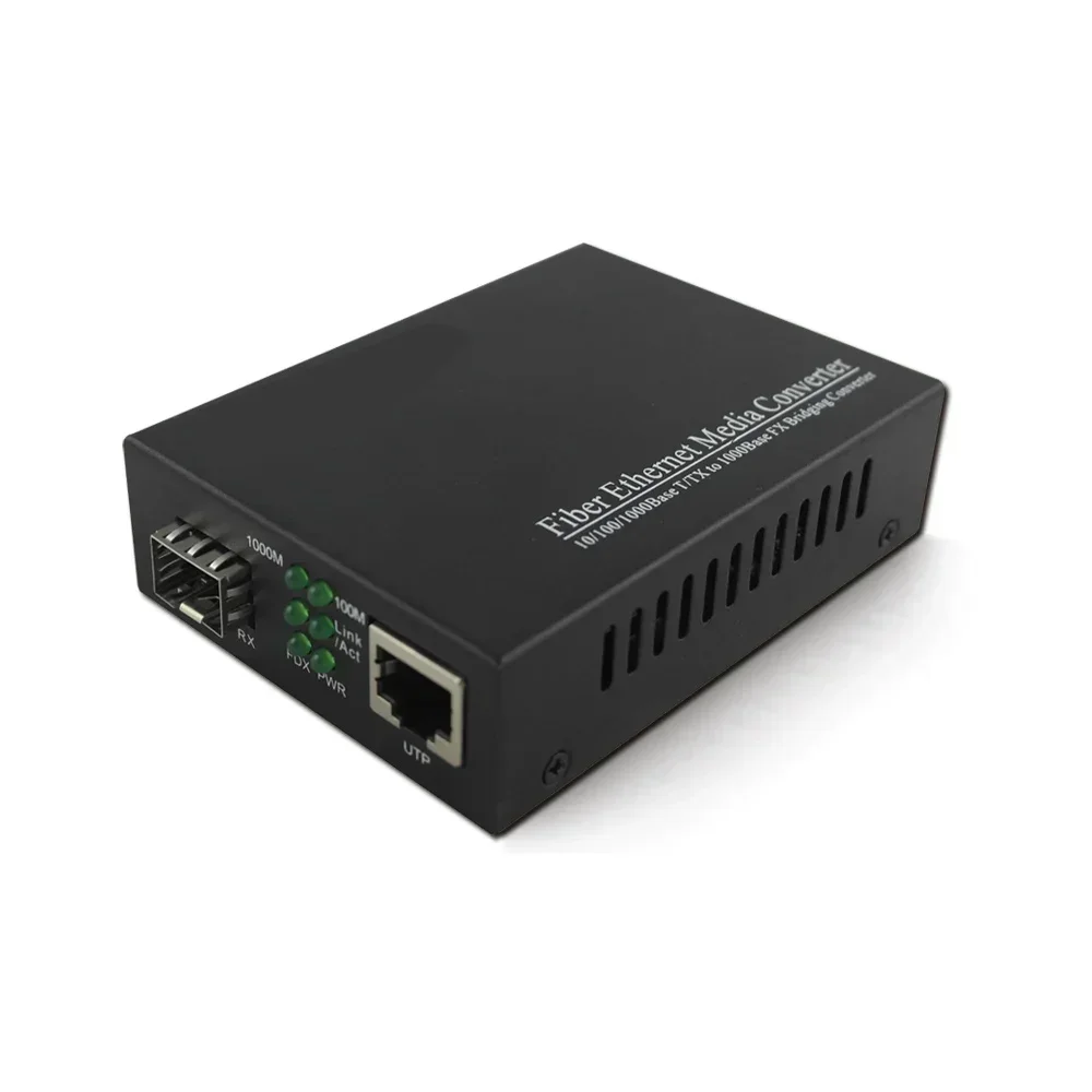 2026 1 قطعة جيجابت SFP محول الوسائط SFP إلى RJ45 جهاز الإرسال والاستقبال 10/100/1000 متر الألياف البصرية التبديل مع 20 كجم SC SFP وحدة #1