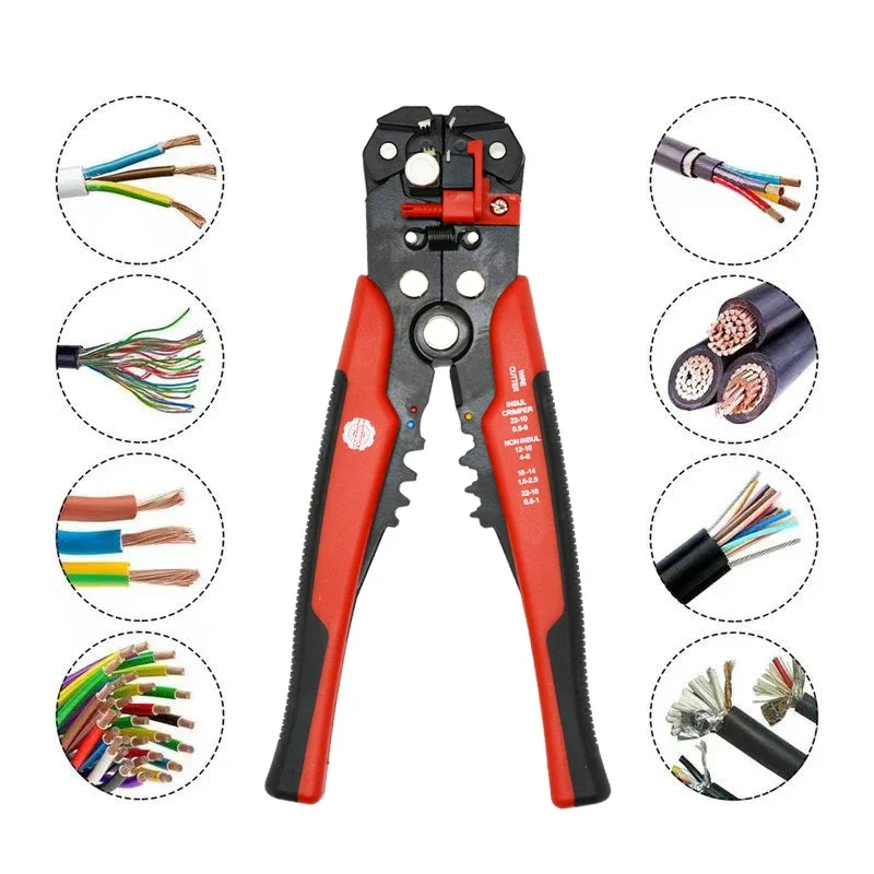 Professional Electrician Wire Tool Cable Wire Stripper Cutter Crimper Automatic Multifunctional Crimping Stripping Plier Tools