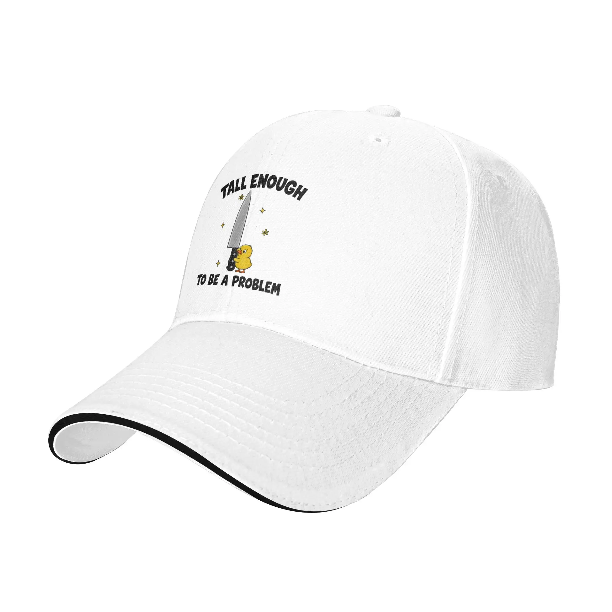 Tall Enough to Be A Problem Sandwich Baseball Caps Workouts Adjustable Fit Funny Duck Humor Headwear Unisex Travel Adult Hats