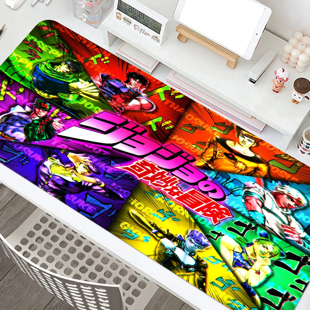 Anime J-Jojo Bizarre Adventure Mousepad Mouse Mat Desk Mat With Pad Gaming Accessories Prime Gaming XXL Keyboard Pad Padding Mat