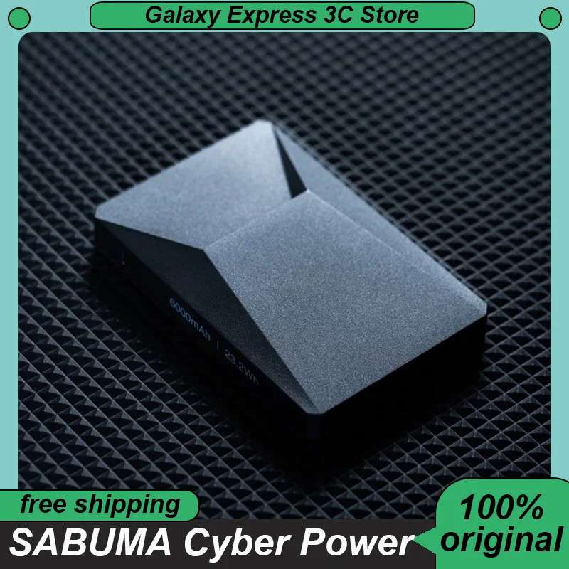 SABUMA Cyber Power Banco de energía inalámbrico 6000 mAh PowerBank de gran capacidad Compatible con Magsafe Banco de energía portátil personalizado