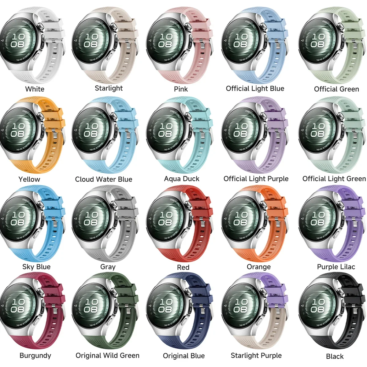 Ремешок силиконовый браслет для Huawei Watch5 42 мм 46 мм мягкий сменный силиконовый ремешок для умных часов для Huawei Watch 5 ремешков