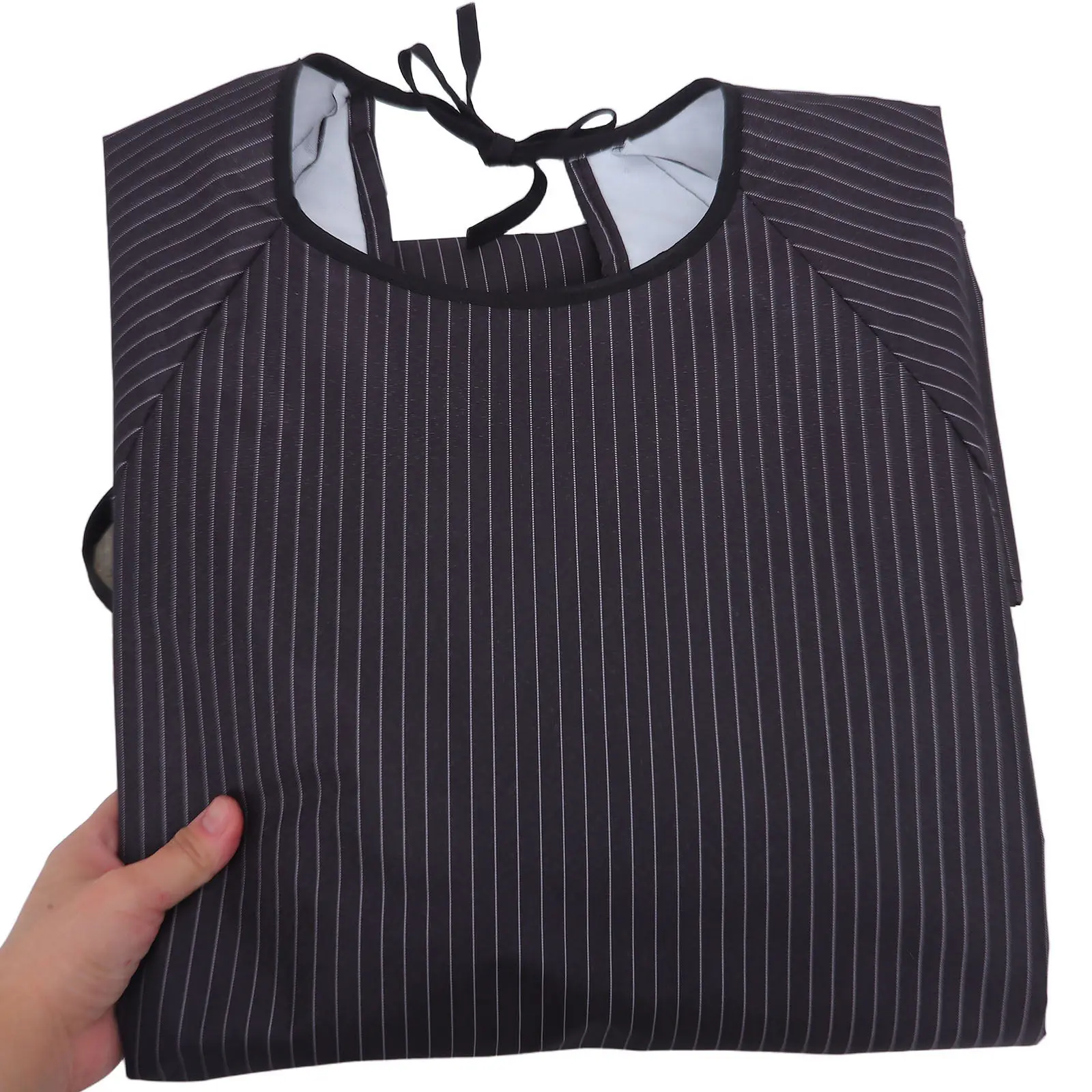 Waterproof Work Apron Breathable Striped Adjustable Chef Utility Smock Cooking Restaurant Server Pockets Dishwashing Barbecue