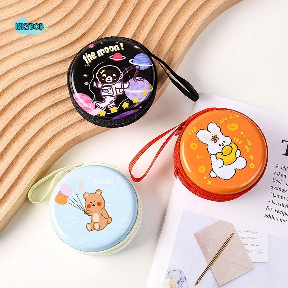

Square Zipper Bunny Gift Kids Women USB Cable Organizer Students Earbuds Box Earphone Storage Bag Coin Purse Headphone Case