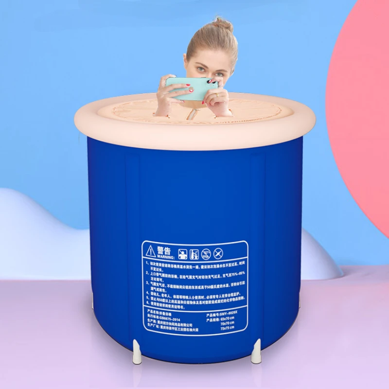 

Bathing bucket for adults Folding household full body thickened bathtub Children's bathtub Small household bathtub Adult bathtub