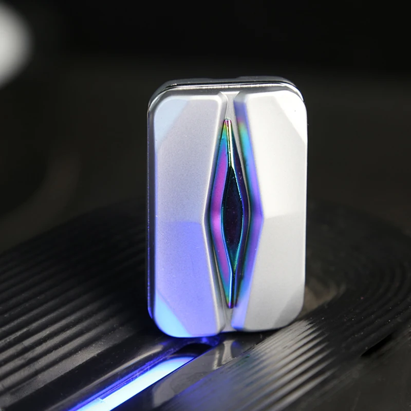 Future Punk Style EDC Fidget Slider Push Fidget Toy Fashion Metal Stress Relief Toy Fun Office Relaxation Gadget ADHD Tools