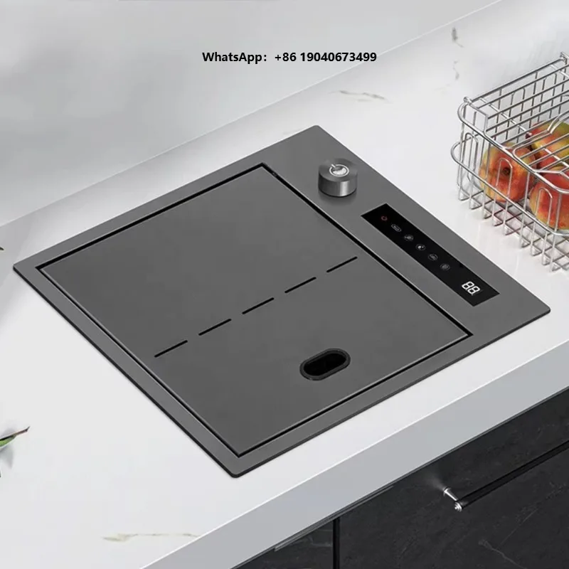 Luxury Black Single Bowl Small Farmhouse Kitchen Sink 304 Stainless Steel Modern Undermount Handmade Yimilla Faucet One xyl