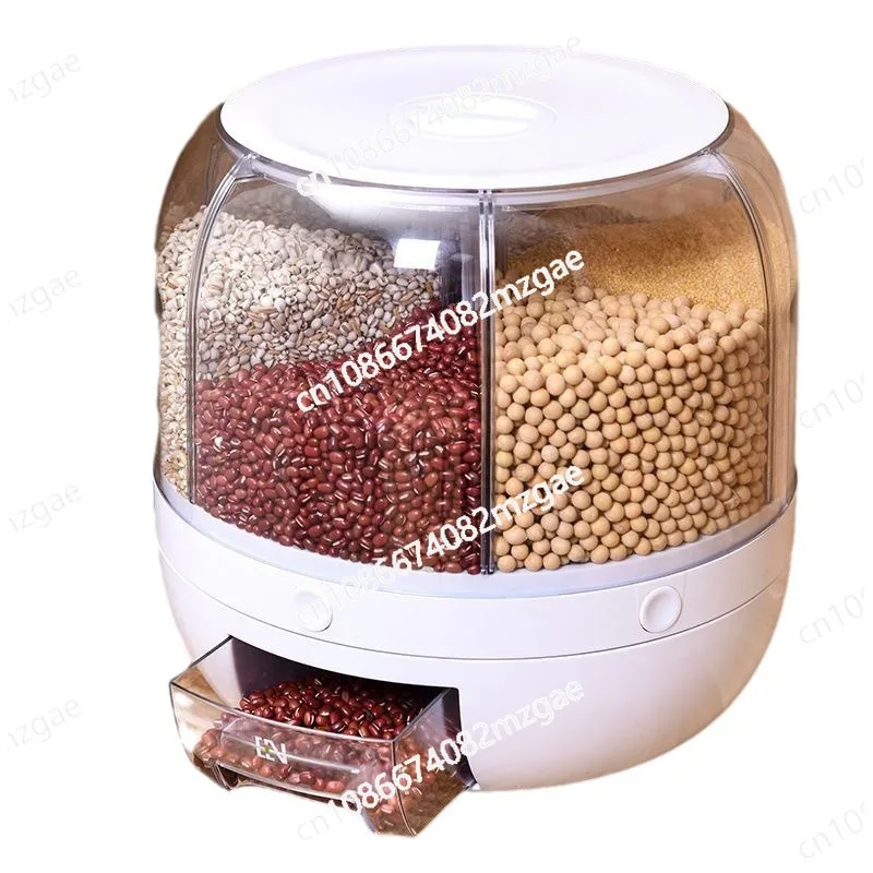 

Kitchen Classification, Insect Proof and Moisture-proof Sealed Jar, Grid Household Rice Jar, Rice Storage Box