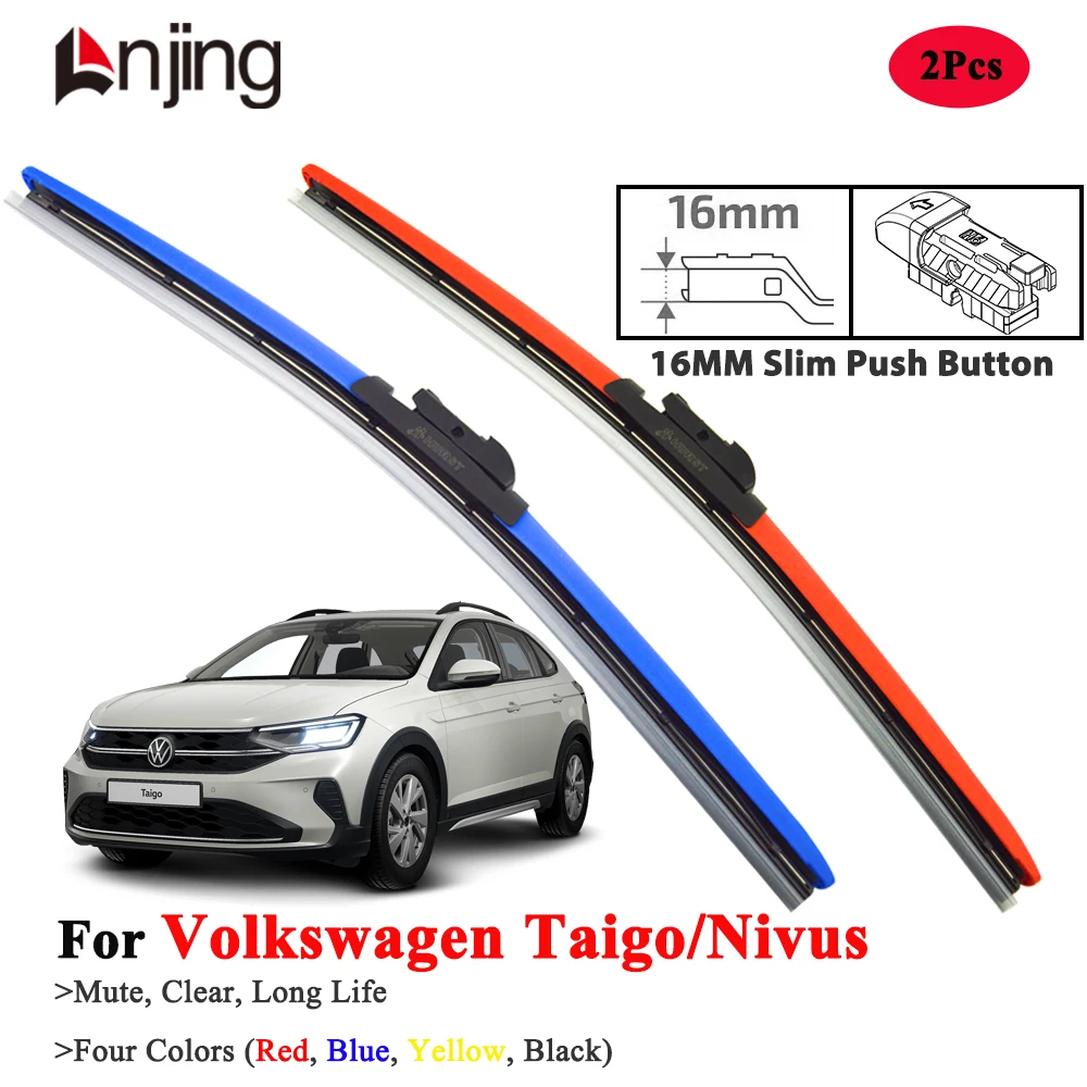 

LNJING Красочные щетки стеклоочистителя для Volkswagen Taigo Nivus 2020-Новый