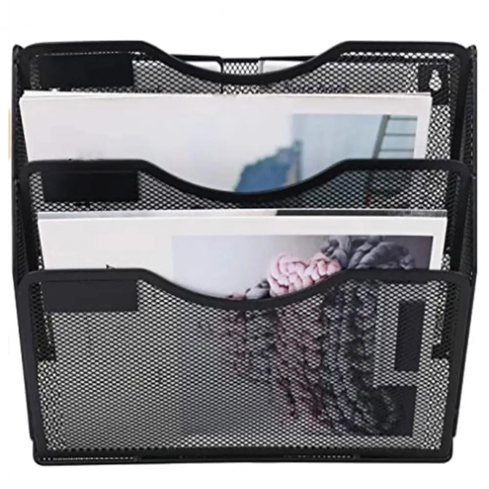 Настенный органайзер для файлов, органайзер для файлов, 3-уровневый настенный держатель для файлов, органайзер для документов с прочным креплением для офиса