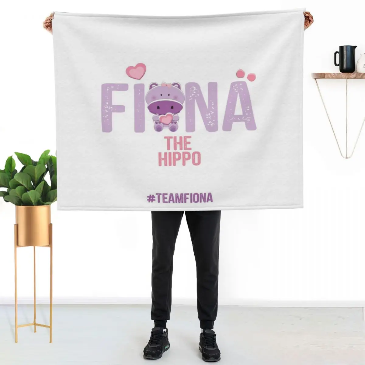 

Fiona The Hippo Team Fiona Gift Throw Blanket Outdoor Soft Blanket for Picnic Beach Camping