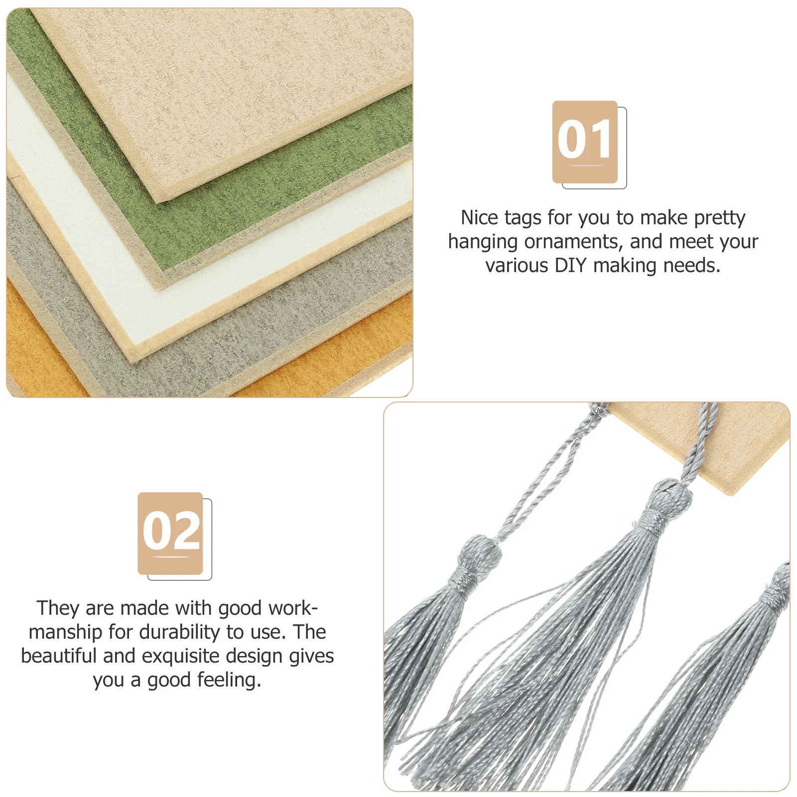 

5Pcs Blank Calligraphy Bookmarks Paper Unpainted DIY Craft Tags Hanging Ornaments for Readers Students Writers Gift Decorations