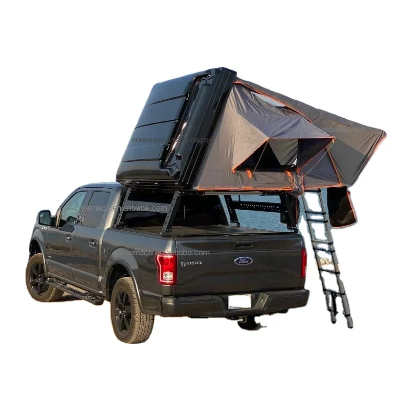 Wholesale 4X4 Slim ABS Hardtop Car Rooftop Tents Side Opening 3-4 Person Roof Top Tent