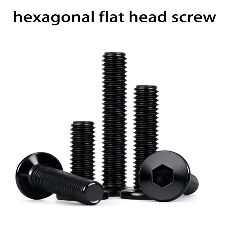 

Black 304 Stainless Steel M2 M2.5 M3 M4 M5 M6 Allen Hexagon Ultrathin Head Bolt Hex Socket Ultra Thin Flat Wafer Head Screw