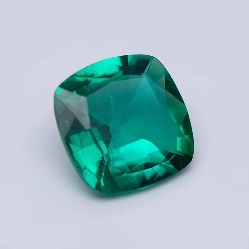 New Lab Grown Colombia Emerald Cushion Shape Hand Cut Gemstone for Women Jewelry Making Materials Selectable AGL Certificate