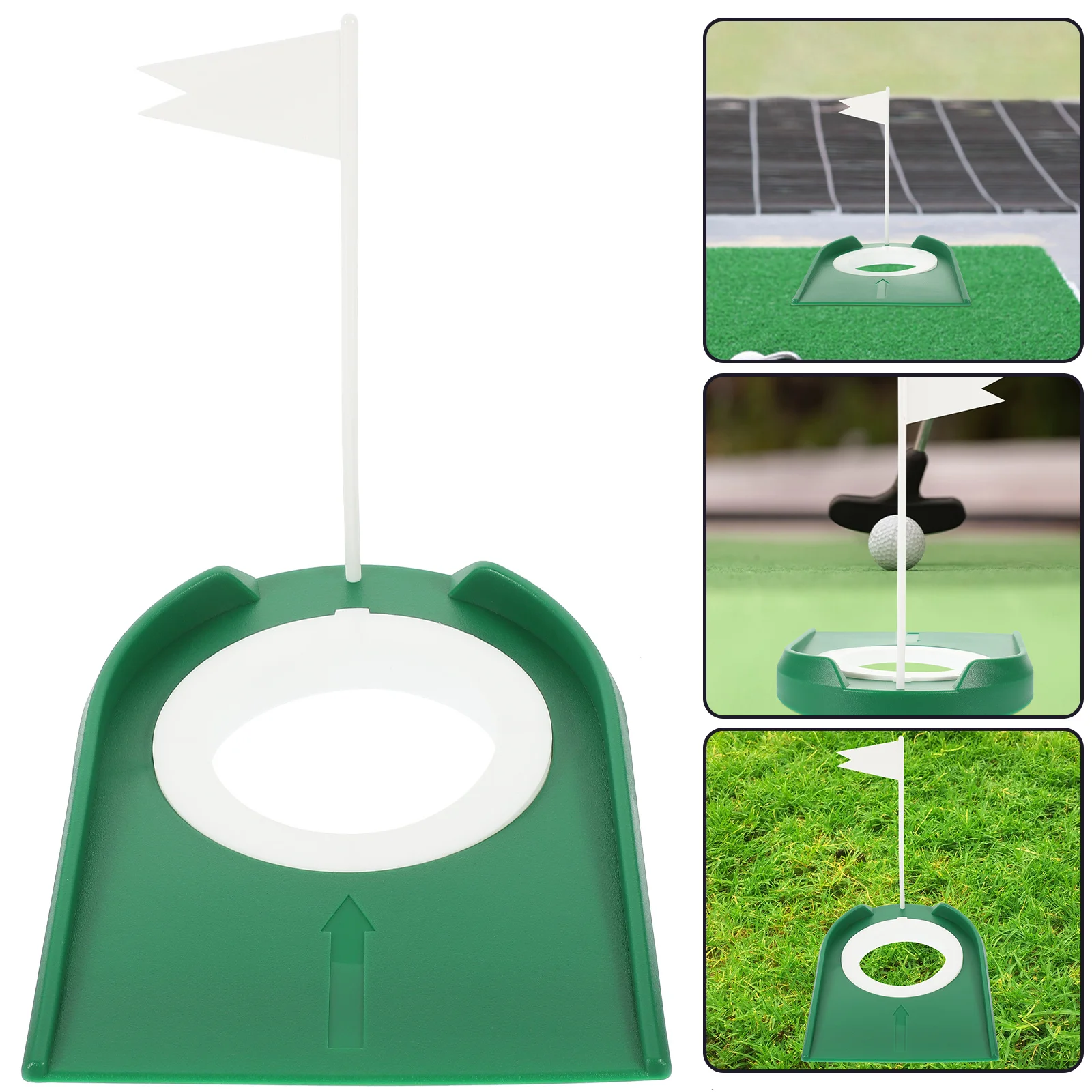

Golf Plate Plastic Aid Home Office Accessories for Men Women Practice Putting Hole Cup for Golf Training Aid