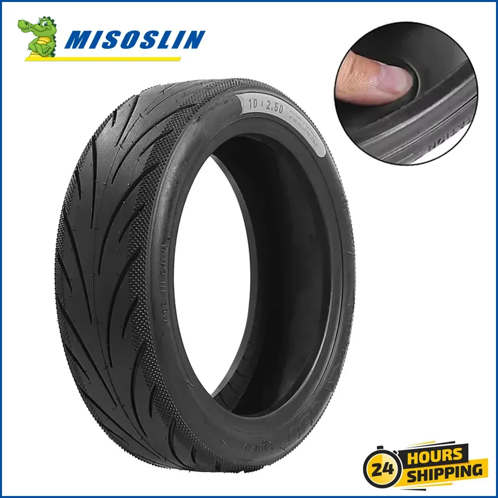 Electric Scooter 10x2.5 Jelly Tires for Segway Ninebot F2 F2Plus F2Pro F30D F40D KickScooter Tubeless Tire Accessories Parts