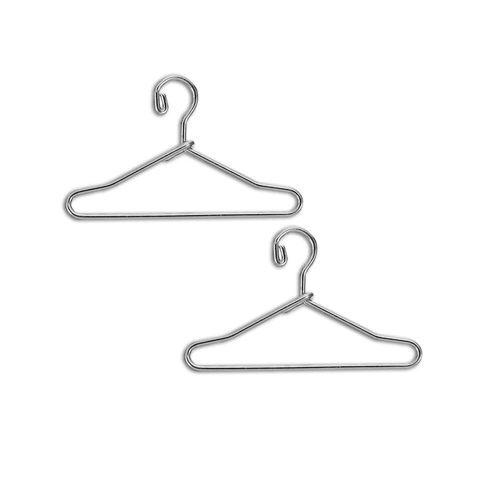 25 Pcs Hanger Clothes Storage Space-saving Simple Coat Hanging Rack Mini Metal Clothing Hangers Holder for Support Sturdy