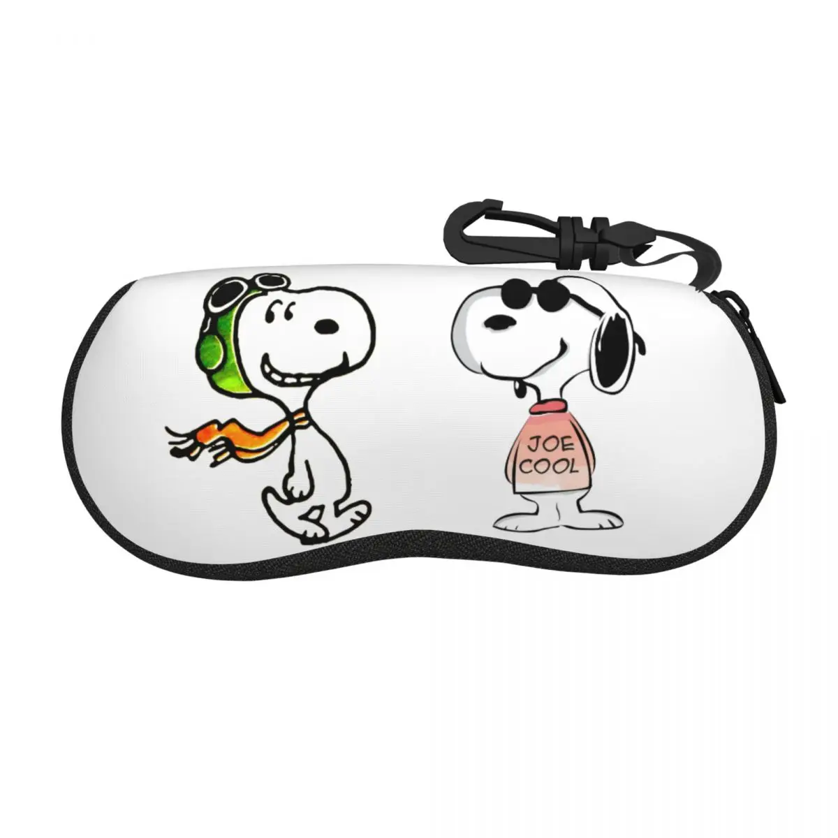 Custom Snoopys Flying Ace Eyeglass Glasses Case Women Men Soft Sunglasses Protective Box