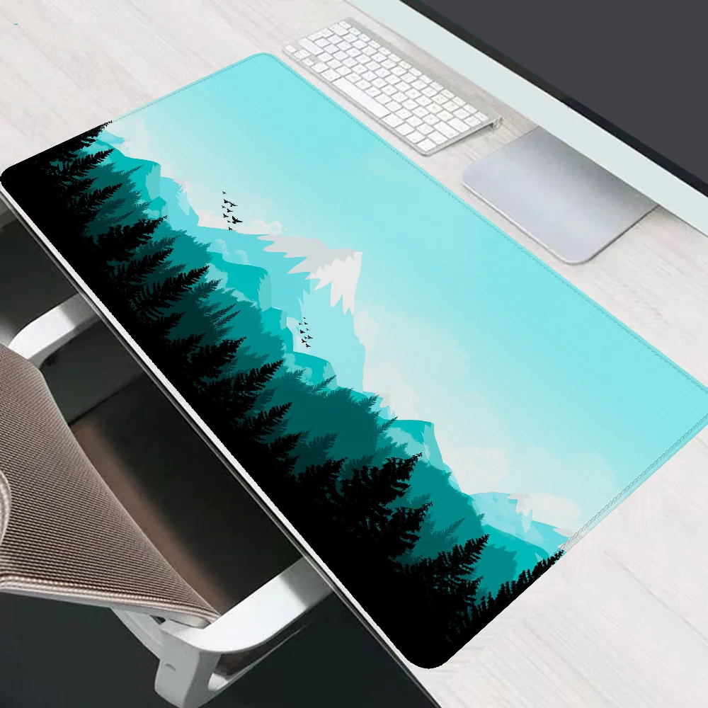 Deep Forest Firewatch Mause Pad Gaming Mat Mouse Mats Mousepad Gamer 900x400 Desk Accessories Office Desktops Keyboard Extended