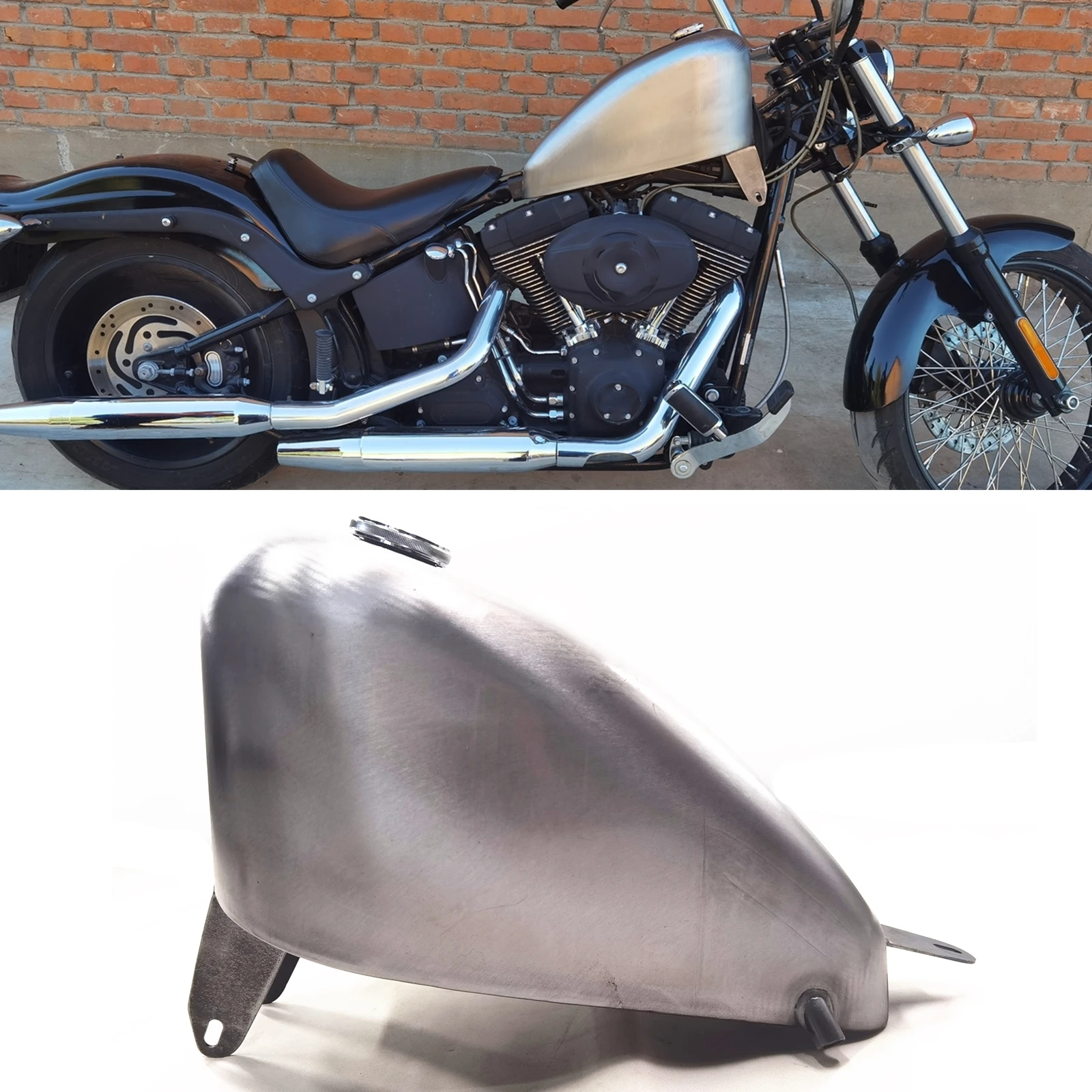 Motorcycle 12 L Petrol Gas Fuel Tank For Harley Softail before Year 2006