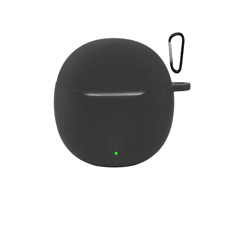 حافظة سيليكون مقاومة للصدمات لهاتف فيفو TWS Air 2 ، حماية كاملة الحافة ، غطاء سماعات بلوتوث ، بلون سادة