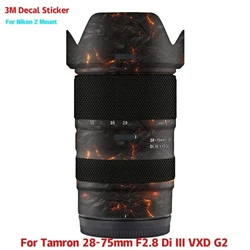 28-75 F2.8 Di III VXD G2 Lens Sticker Protective Film Body Skin For Tamron 28-75mm F2.8 Di III VXD G2(For Nikon Z Mount) A063