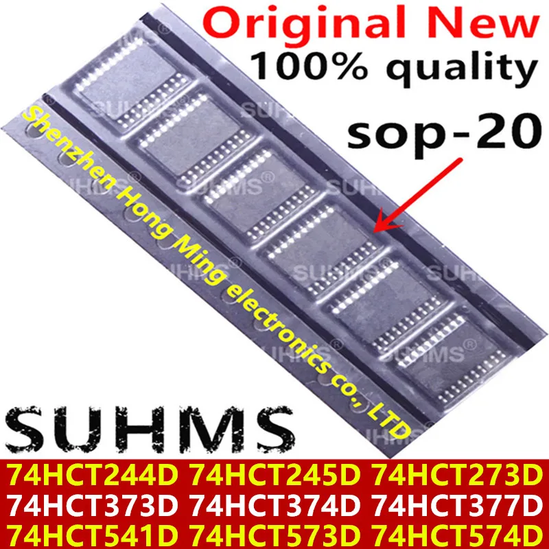 (10 sztuk) 100% nowy 74HCT244D 74HCT245D 74HCT273D 74HCT373D 74HCT374D 74HCT377D 74HCT541D 74HCT573D 74HCT574D sop-20 Chipset