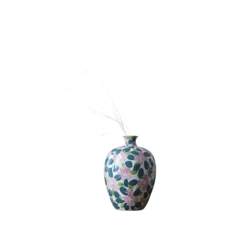 

Blue and white porcelain ceramic vase, new Chinese-style desktop ornament, beautiful living room flower arrangement,