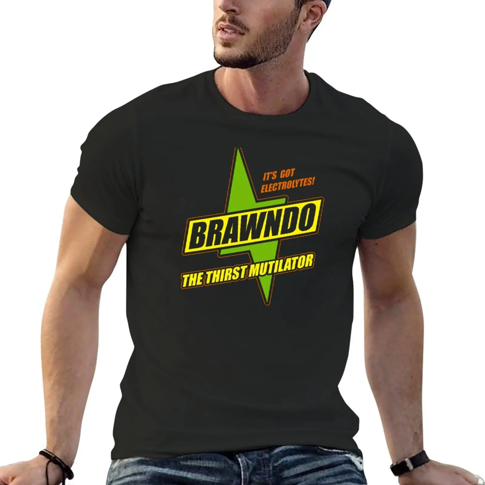 

Brawndo T-Shirt basketball graphic tees sweat anime figures Men's t shirts