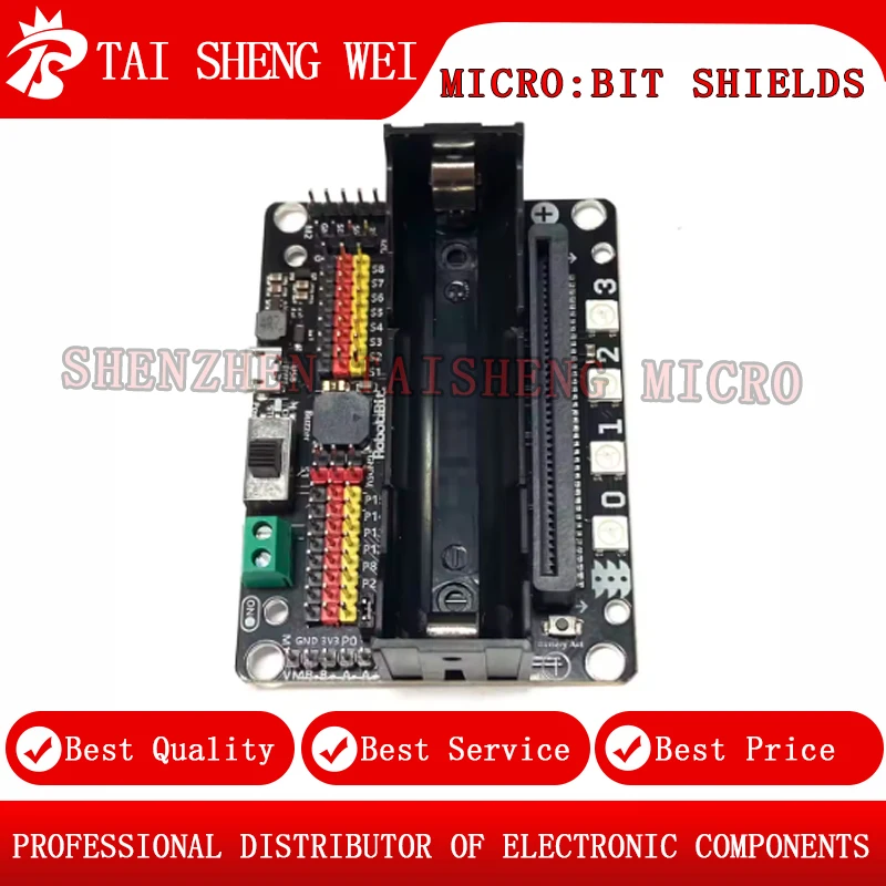 لوحة توسيع Micro:bit للمبتدئين Robotbit V2.0 برمجة Python