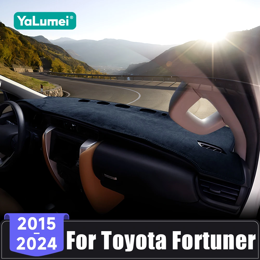 For Toyota Fortuner AN150 AN16 2015-2017 2018 2019 2020 2021 2022 2023 2024 Car Dashboard Cover Avoid Light Carpets Anti UV Mats