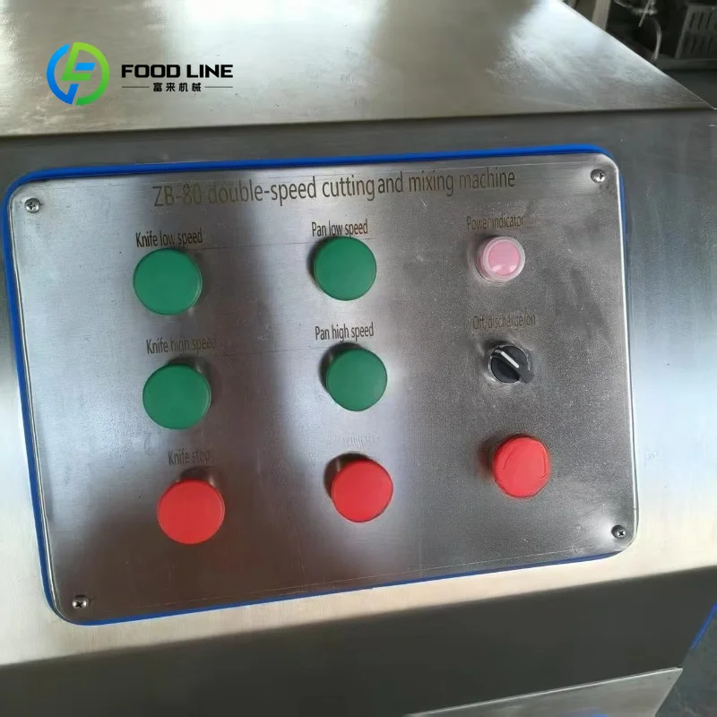 Stainless Steel High Speed Bowl Cutter, Multi-size 20L-200L Meat Chopper for Chicken Beef Production, Custom Available