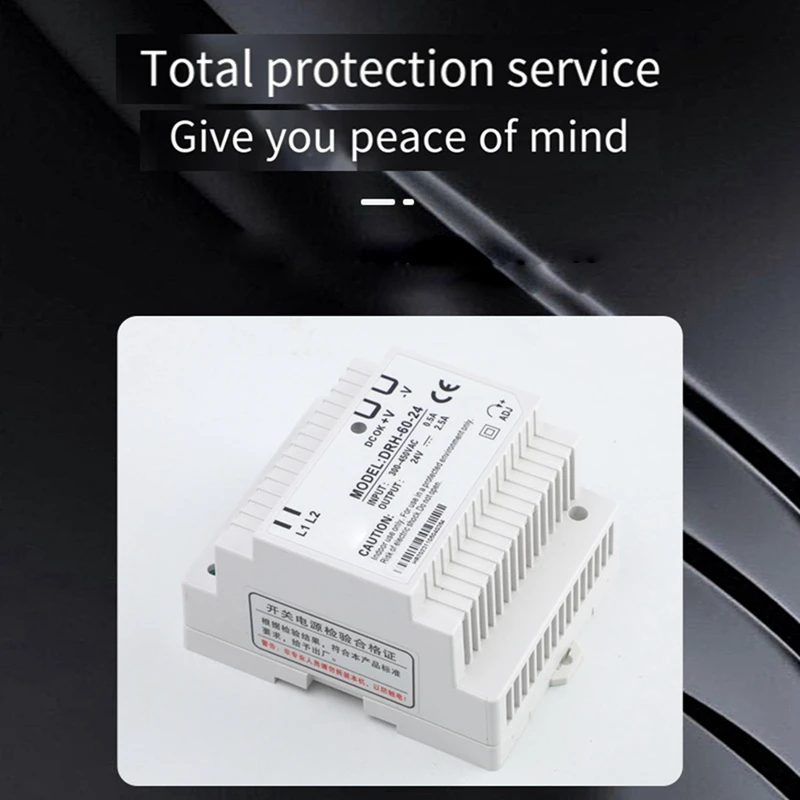 DRH-60-24 Switching Power Supply 60W Single Output 24V Industrial Din Rail Power Supply Switch For Household Appliances