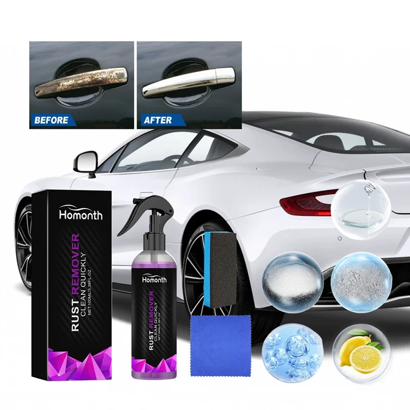Pintura inhibidora de la oxidación de 100ml, eliminador de óxido, spray desoxidante para coche, spray para eliminar el óxido de las ruedas del coche, accesorios para coche