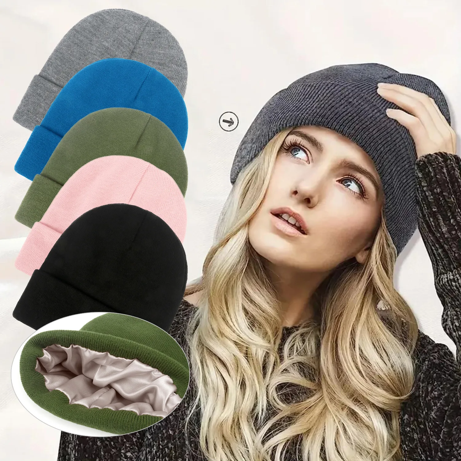 

New autumn and winter knit hats for men and women keep warming, windproof, and anti-static, suitable for adults beret pullover