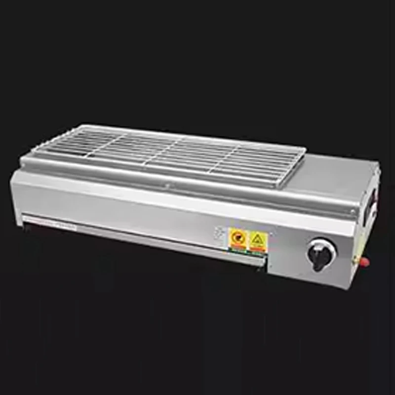 Gas Grill Commercial Natural Gas Household Smokeless Grill Stainless Steel Burner Flameout Protection image 6