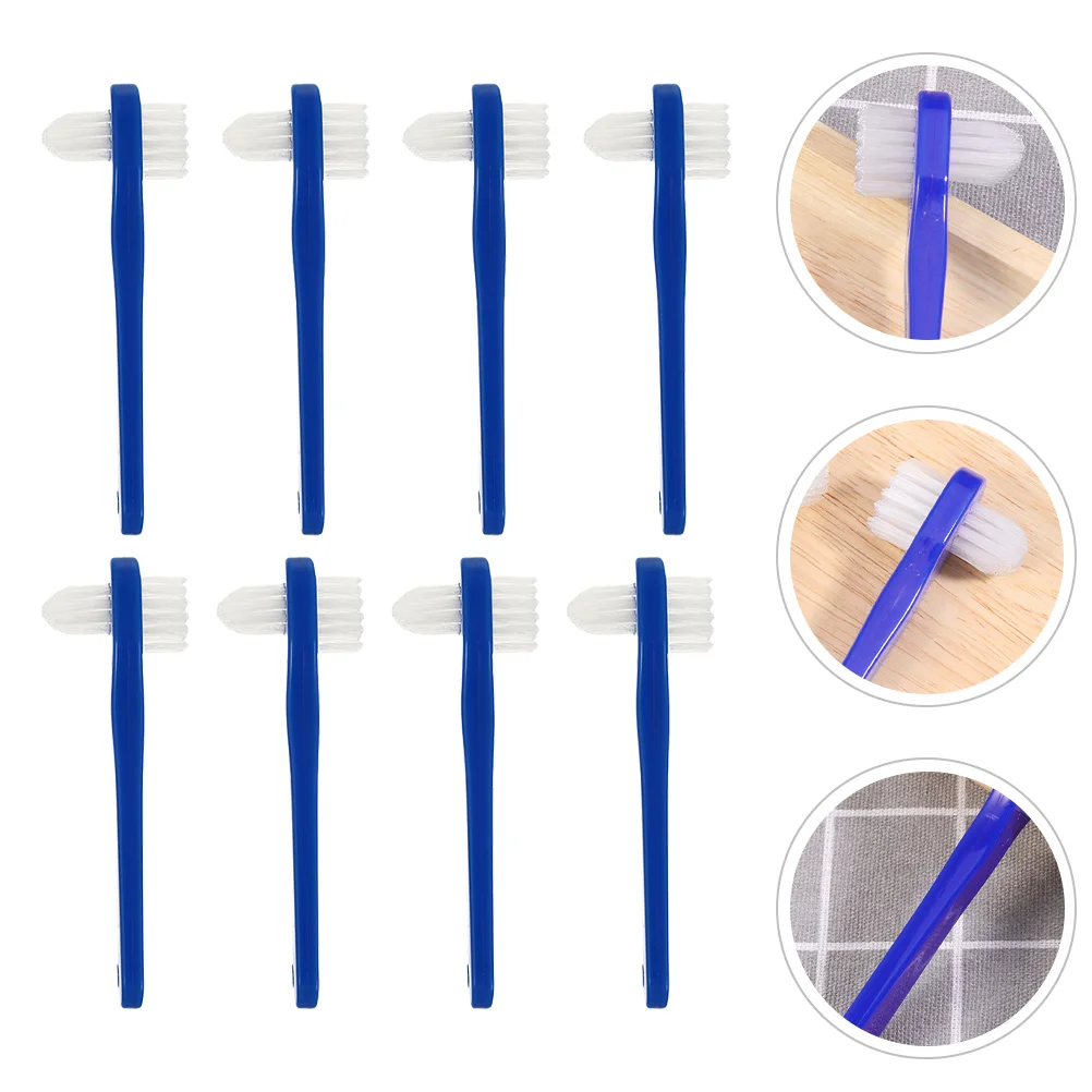 8 Pcs Double-ended Denture Toothbrush Double-head Mini Cleaning Creative Small Double-side Personal Multi-functional