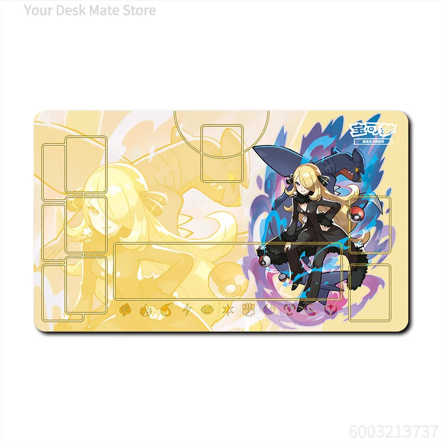 

Игровой коврик для карточной игры Pokemon TCG с Джой и Блиссей, розовый, аниме-дизайн