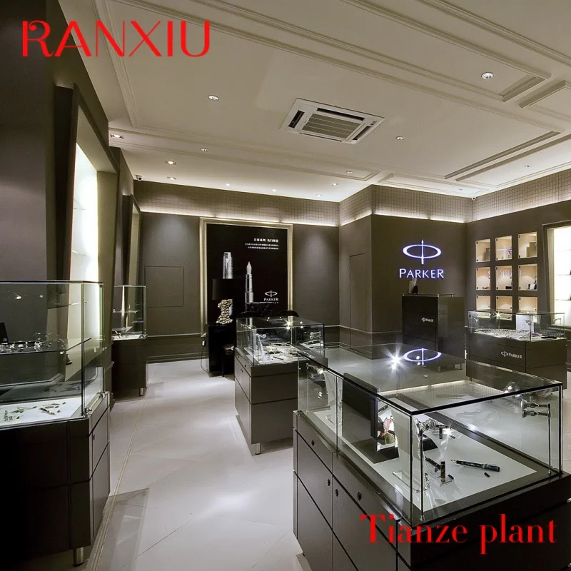 Custom 3D Design Jewelry Showcase Cabinets Customized Jewelry Shop