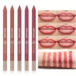 BEAUTY GLAZED-delineador de labios mate resistente al agua, delineador de labios moldeador Natural, maquillaje de lápiz labial, 10 colores