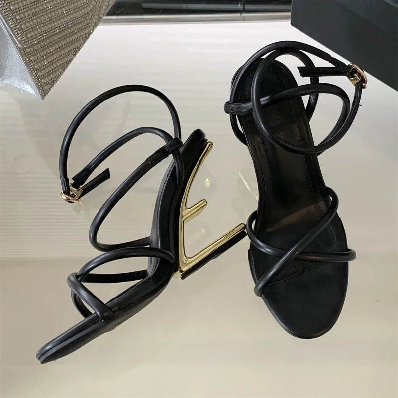 Eilyken New Design Narrow Band Buckle Strap Sandals Womens Hollow Out High Heels Sexy Open Toe Banquet Party Shoes Zapatos Muj