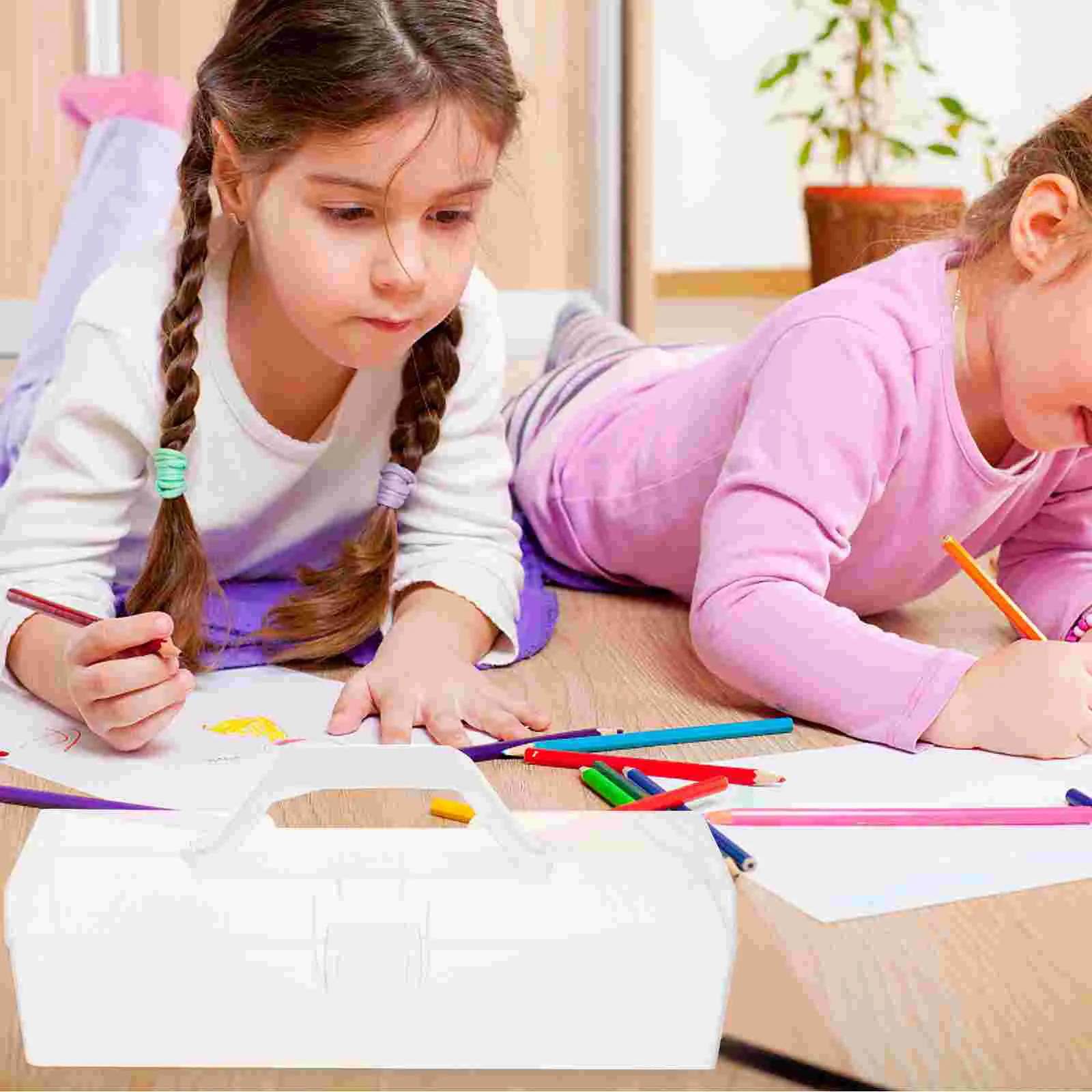 Stift Fall Lagerung Halter Verdicken Handheld Werkzeug Organizer Tragbare Boxen Klar Container Student