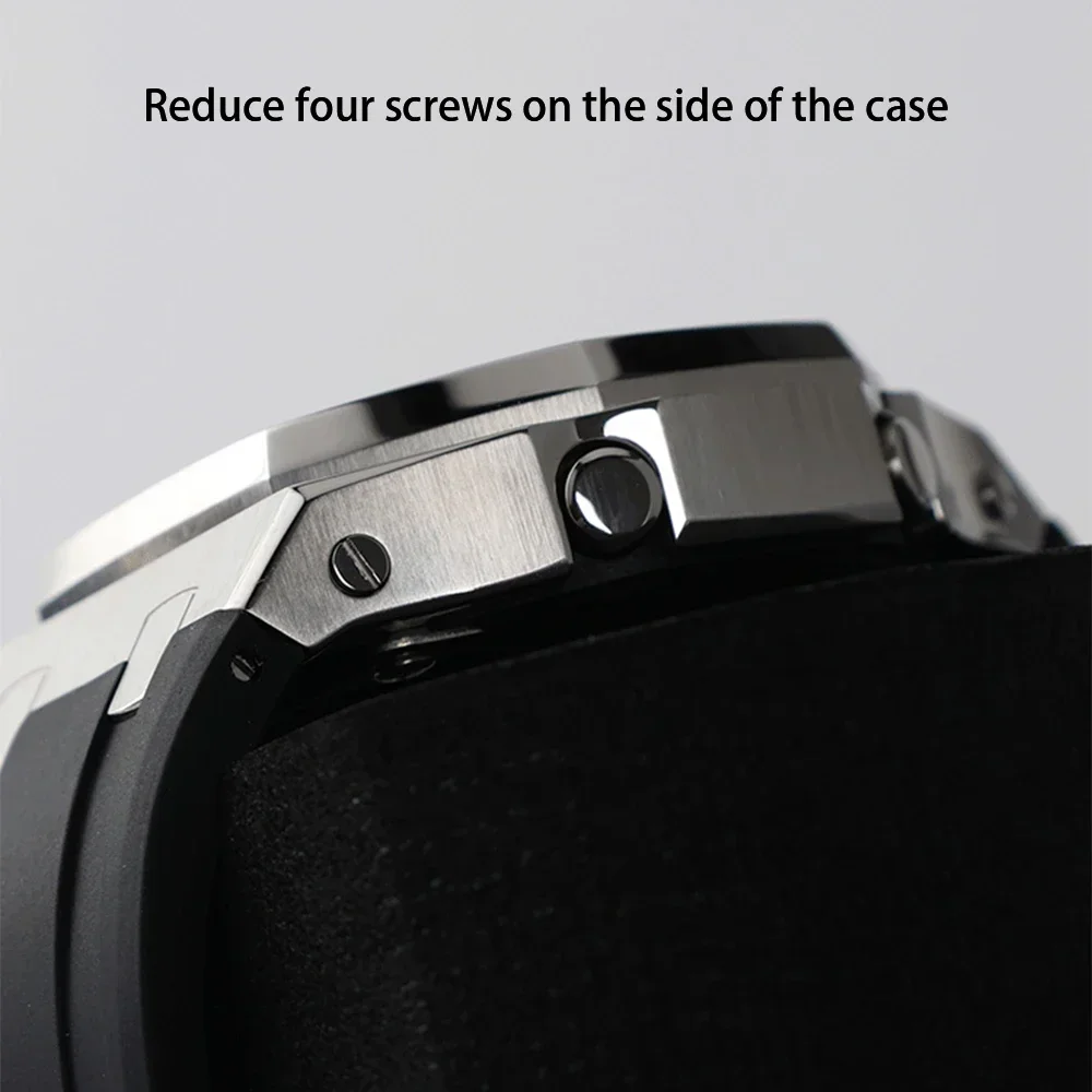 Gen4 Mod Kit for GA2100 Metal Bezel Casio Modification GEN4 Generation Rubber Watch Case Stainless Steel Strap GA 2100/2110 image 4