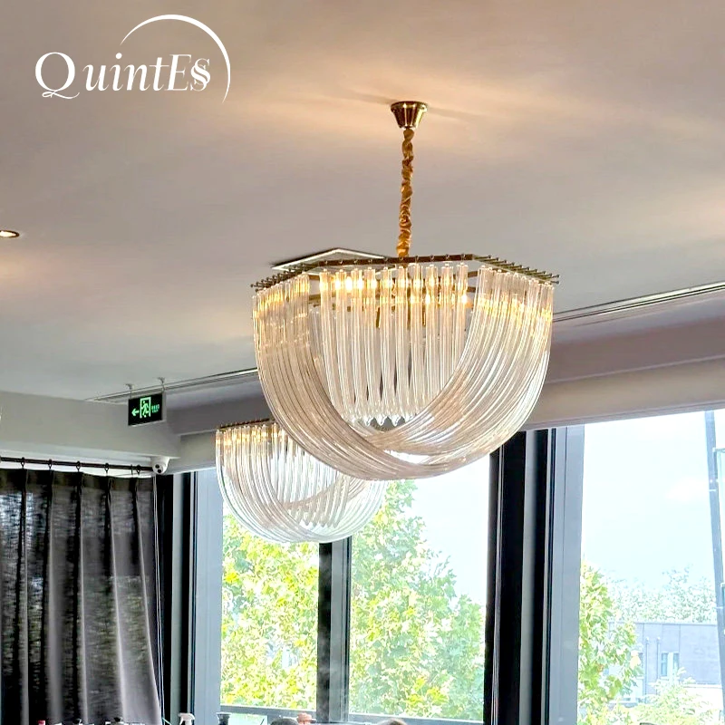 Nordic Glass Tube Modern Home Chandeliers For Living Room Restaurant Bedroom Bedside Ceiling Lamp Lustre Lamparas Fixtures